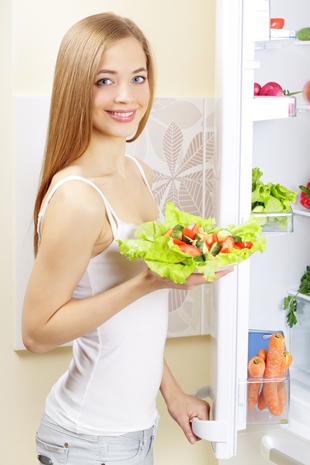 Распределение продуктов внутри холодильника